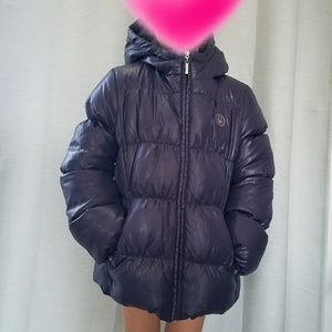 United colors of benetton purple puff jacket